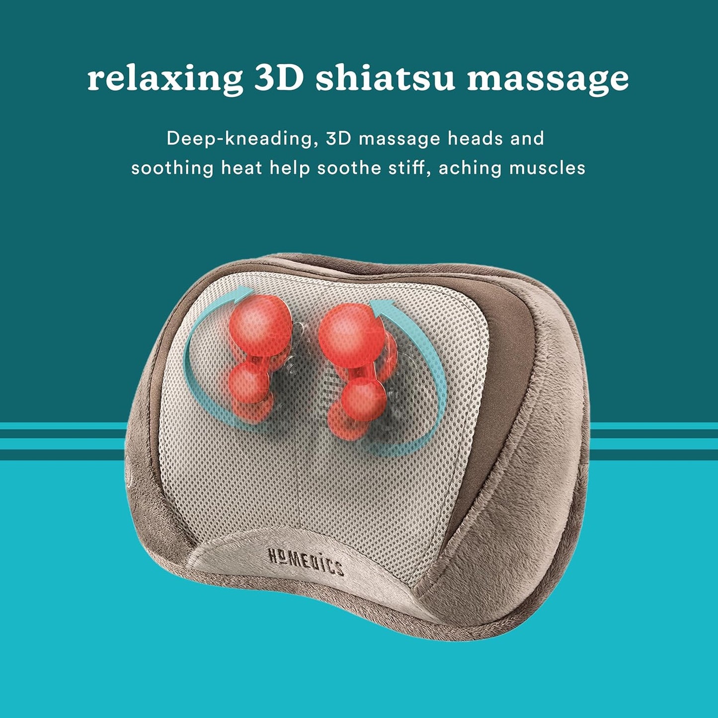 Portable Shiatsu Back & Neck Massager with Heat