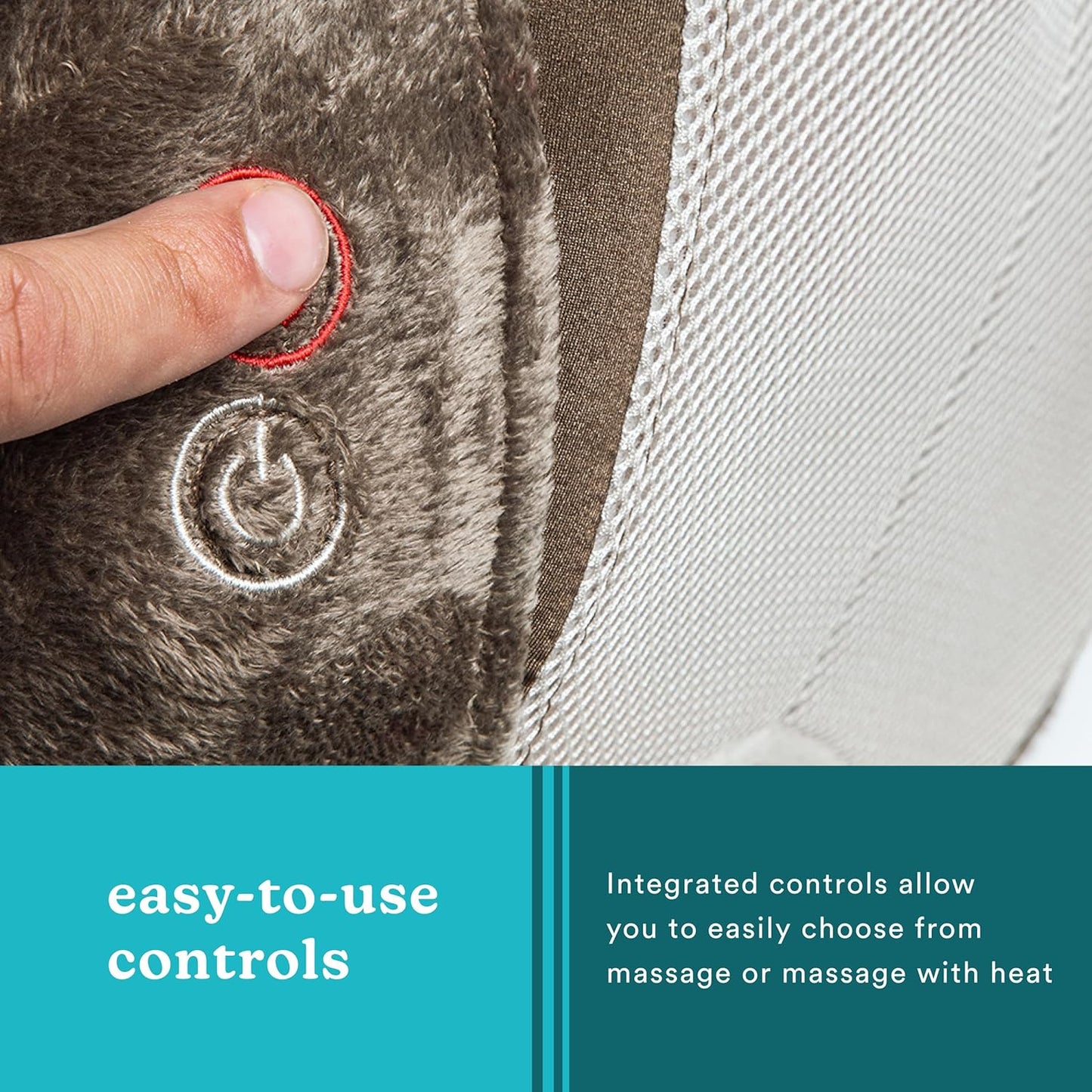 Portable Shiatsu Back & Neck Massager with Heat