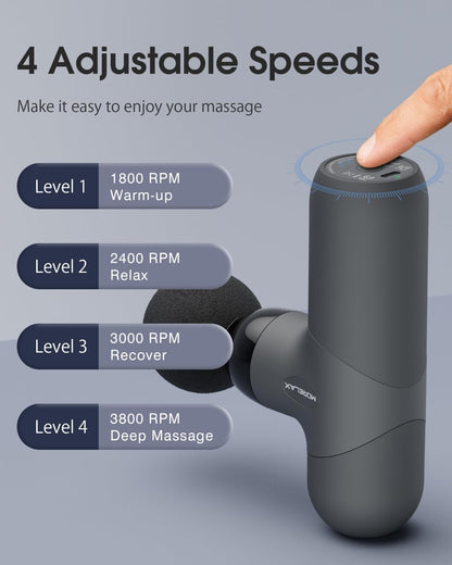 Mini Massage Gun Portable Deep Tissue Muscle Percussion Massager