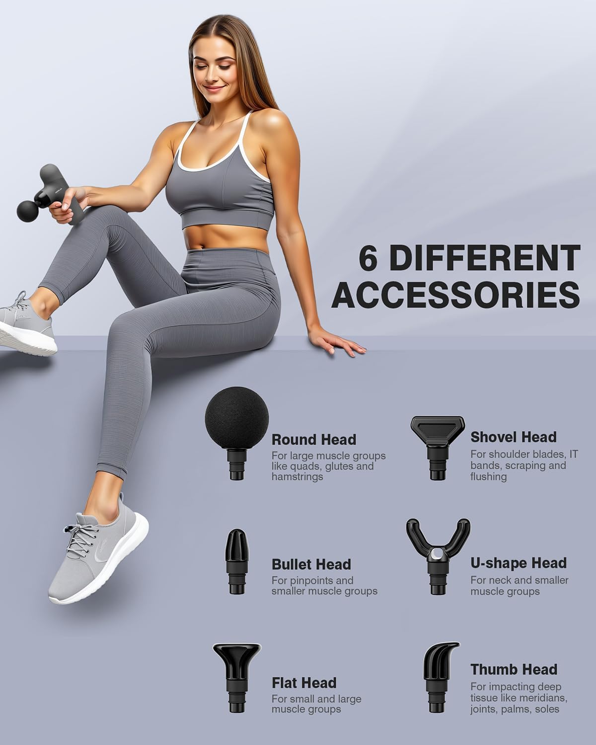 Mini Massage Gun Portable Deep Tissue Muscle Percussion Massager