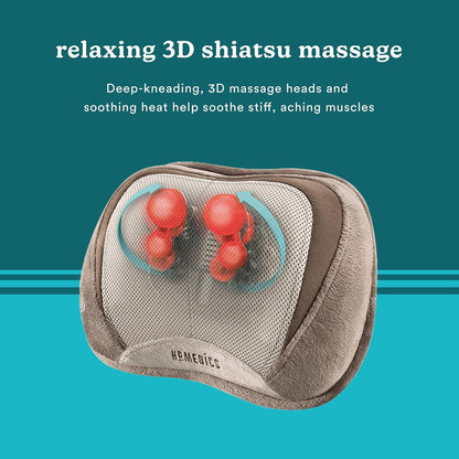 Portable Shiatsu Back & Neck Massager with Heat
